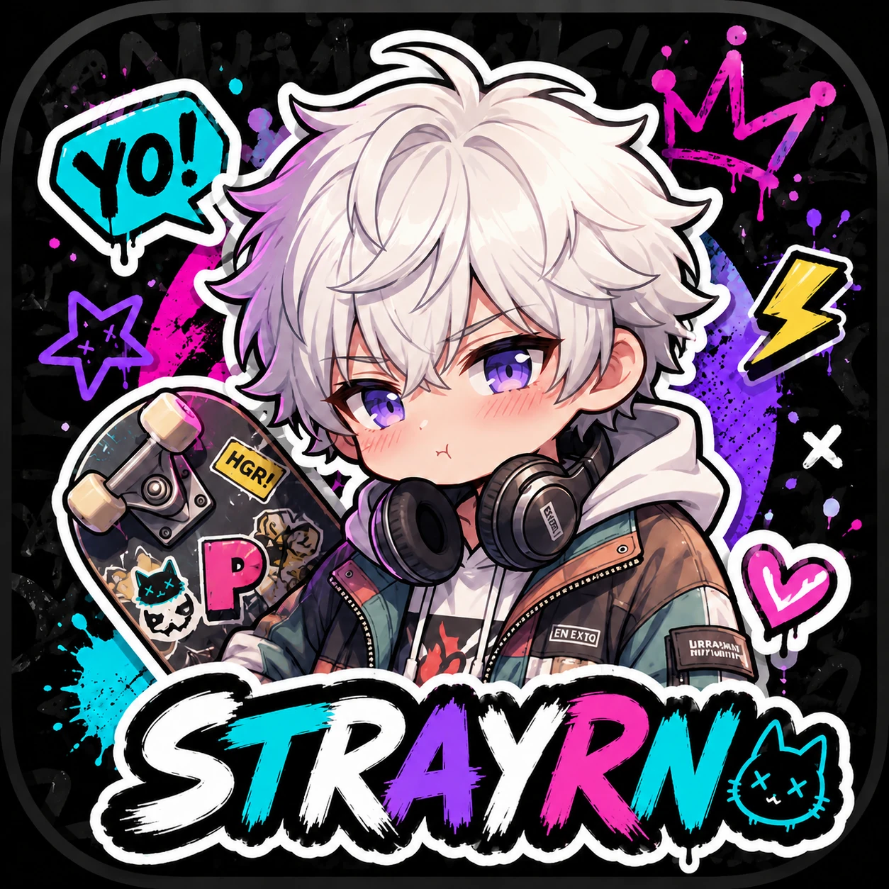 StrayRN 街头涂鸦角色插画
